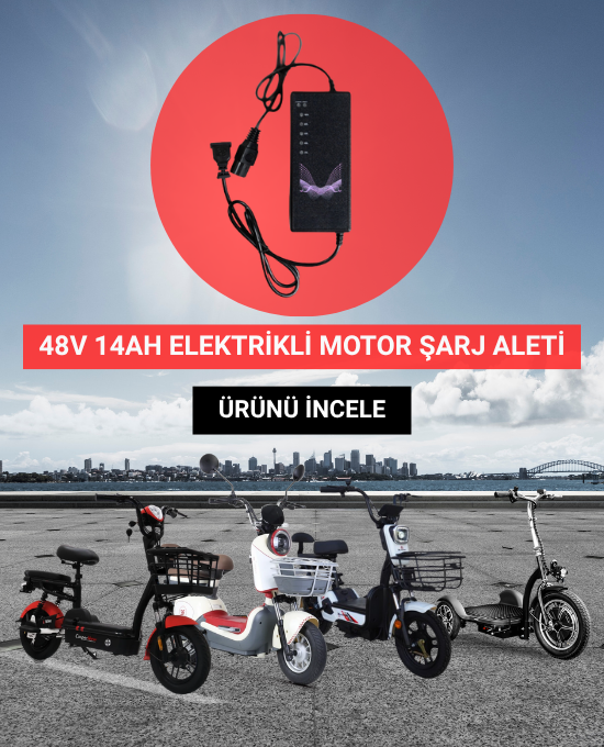 48V 14AH Elektrikli Motor Şarj Aleti Mobil Banner