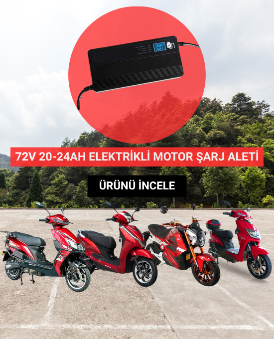 72V 20-24AH Elektrikli Motor Şarj Aleti Mobil Banner